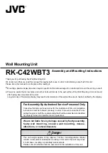 Предварительный просмотр 1 страницы JVC RK-C42WBT3 Assembly And Mounting Instructions