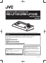 Предварительный просмотр 1 страницы JVC RM-LP100E Instructions Manual