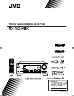 JVC RX-1024VBK Instructions Manual предпросмотр