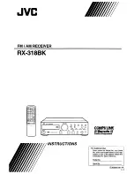 JVC RX-318BK Instructions Manual предпросмотр