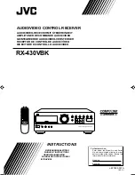 Preview for 1 page of JVC RX-430VBK Instructions Manual