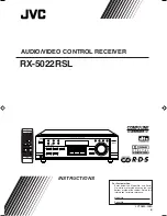 JVC RX-5022RSL Instructions Manual предпросмотр