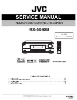 Предварительный просмотр 1 страницы JVC RX-5040B Service Manual