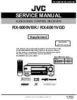 Preview for 1 page of JVC RX-6000VBK Service Manual