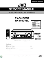 Preview for 1 page of JVC RX-6010VBK Service Manual