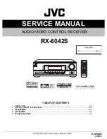 Preview for 1 page of JVC RX-6042S Service Manual