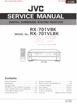 Preview for 1 page of JVC rx-701vbk Service Manual