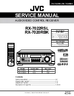 Preview for 1 page of JVC RX-7020RBK Service Manual