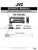 Preview for 1 page of JVC RX-7032VSL Service Manual