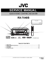 JVC RX-7040B Service Manual предпросмотр