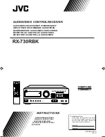 JVC RX-730R Instructions Manual предпросмотр