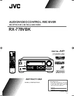 Preview for 1 page of JVC RX-778VBK - Audio/Video Receiver Instruction Manual