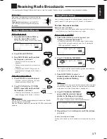 Preview for 19 page of JVC RX-778VBK - Audio/Video Receiver Instruction Manual