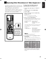 Preview for 45 page of JVC RX-778VBK - Audio/Video Receiver Instruction Manual