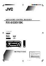 Предварительный просмотр 1 страницы JVC RX-8030VBK Instructions Manual