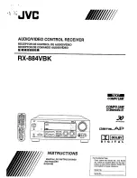 Предварительный просмотр 1 страницы JVC RX-884VBK Instructions Manual