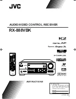 JVC RX-888RBKE Instructions Manual предпросмотр