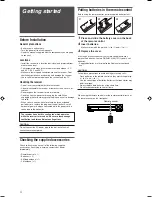 Предварительный просмотр 6 страницы JVC RX-D205S - Home Theater Receiver Instructions Manual