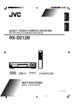 JVC RX-D212B - AV Receiver Instructions Manual preview