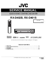 Предварительный просмотр 1 страницы JVC RX-D402B Service Manual