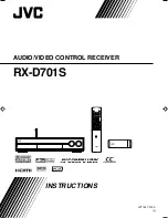 Предварительный просмотр 1 страницы JVC RX-D701S Instructions Manual