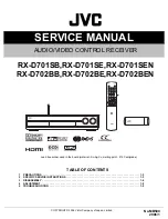 JVC RX-D701SB Service Manual предпросмотр