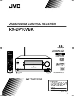 JVC RX-DP10VBK - AV Receiver Instructions Manual предпросмотр