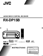 JVC RX-DP15B - AV Receiver Instructions Manual preview