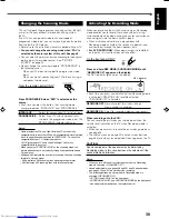 Preview for 21 page of JVC RX-DV31 Instructions Manual