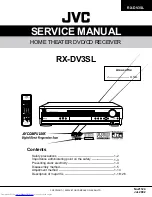 JVC RX-DV3SL Service Manual preview