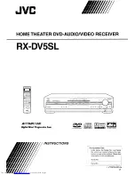 JVC RX-DV5SL Instructions Manual preview