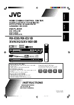 Preview for 1 page of JVC RX-E5S Instructions For Use Manual