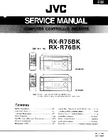 Preview for 1 page of JVC RX-R75BK Service Manual