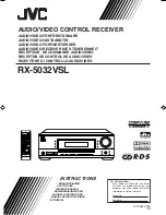 JVC RX5032VSL - Dolby/DTS 5 x Receiver Instruction Manual preview