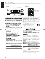 Preview for 20 page of JVC RX5032VSL - Dolby/DTS 5 x Receiver Instruction Manual