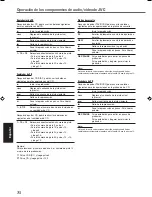 Preview for 206 page of JVC RX5032VSL - Dolby/DTS 5 x Receiver Instruction Manual