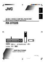 JVC RXD702B - AV Receiver Instructions Manual предпросмотр