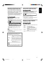 Предварительный просмотр 23 страницы JVC RXD702B - AV Receiver Instructions Manual