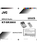 JVC Sirius KT-SR3000 Instructions Manual preview