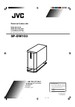 Preview for 1 page of JVC SP-DW103 Instructions Manual