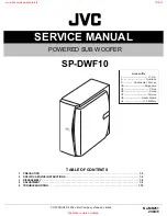 Предварительный просмотр 1 страницы JVC SP-DWF10 Service Manual