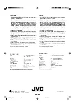 Preview for 6 page of JVC SP-MXKB1 Instructions Manual