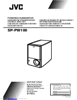 JVC SP-PW100 Instructions Manual предпросмотр