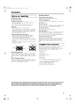 Preview for 5 page of JVC SP-PWA55 Instructions Manual