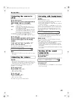 Preview for 23 page of JVC SP-PWA55 Instructions Manual