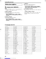 Preview for 262 page of JVC SP-PWM65 Instructions Manual