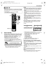 Предварительный просмотр 25 страницы JVC SP-PWR1 Instructions Manual