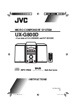 Предварительный просмотр 1 страницы JVC SP-UXG300 Instructions Manual