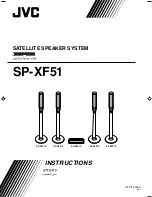 Предварительный просмотр 1 страницы JVC SP-XF51UF Instructions Manual