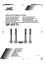 Предварительный просмотр 1 страницы JVC SP-XF71 Instructions Manual